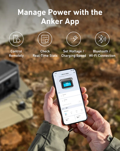 Anker SOLIX C800X Portable Power Station | 1,600W Power Output | 768Wh Battery Capacity