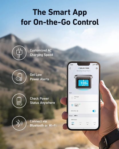 Anker SOLIX C1000X Portable Power Station | 1,800W Power Output | 1,056Wh Battery Capacity