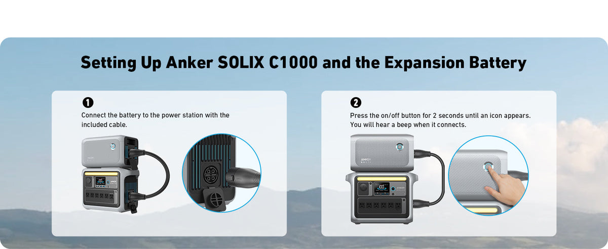 Anker SOLIX C1000X + Expansion Battery | 2,112Wh Battery Capacity | 1,800W Output
