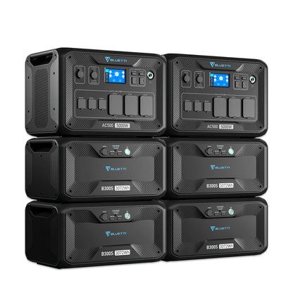 BLUETTI AC500 + B300S 5,000W Output Home Battery Backup