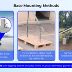 Modular & Expandable Ground Mount Brackets for 2 × 400W–590W Solar Panels | Heavy-Duty Adjustable