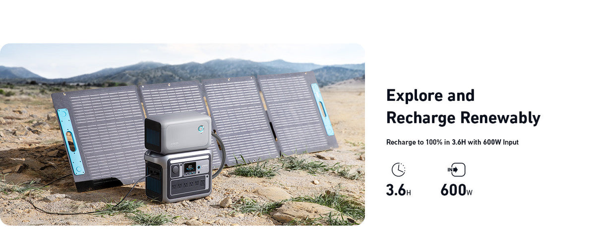 Anker SOLIX C1000X + Expansion Battery | 2,112Wh Battery Capacity | 1,800W Output