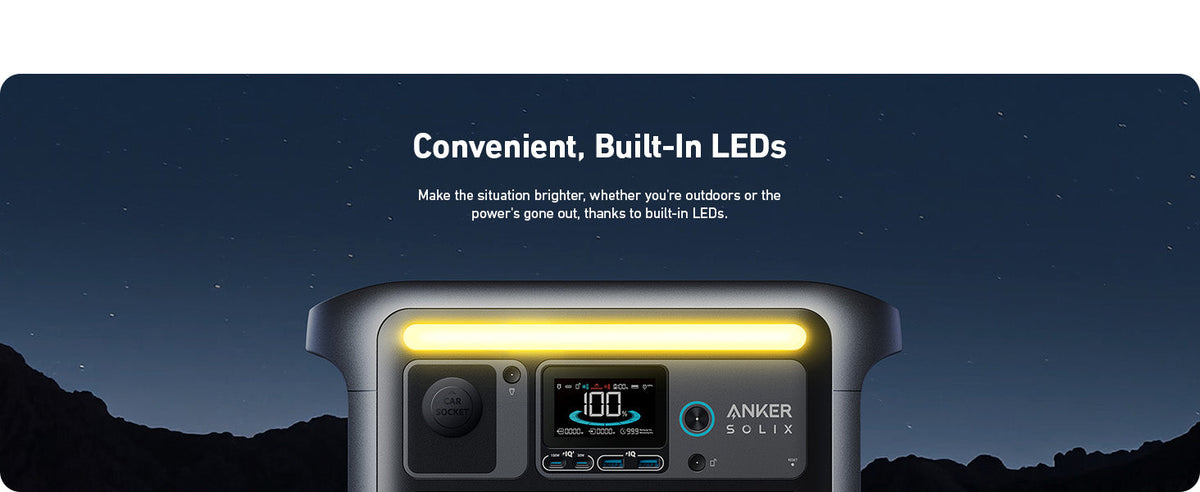 Anker SOLIX C1000X + Expansion Battery | 2,112Wh Battery Capacity | 1,800W Output