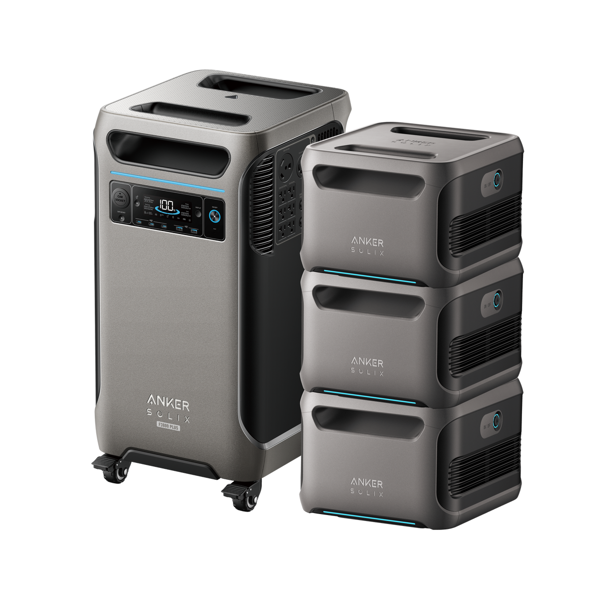 Anker SOLIX F3800 Plus + 3× BP3800 Expansion Battery