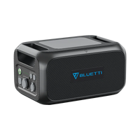 The Bluetti B230 portable power station features a black, textured exterior, carrying handle, control panel, and multiple ports—perfect for reliable solar power and energy on the go.