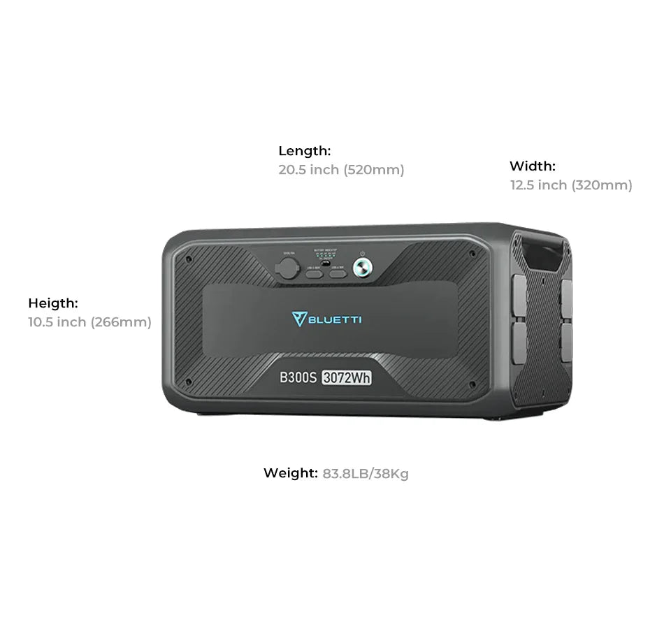 BLUETTI B300S 3,072Wh Expansion Battery