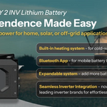 HUSKY 2 INV 48V Lithium Battery 5.12kWh 100Ah | LiFePO4 | RV | Off-Grid | Marine Battery
