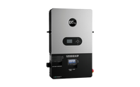 A rectangular, wall-mounted EG4 electrical inverter featuring display screens, buttons, and ports on the front—ideal for off-grid power and dependable energy storage.