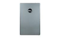 A sleek, rectangular gray EG4 device for energy storage systems with a centered black circular EG4 logo on the front, shown on a transparent background.