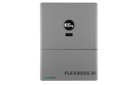 A gray rectangular device labeled EG4 on the front, featuring a sleek, modern card design with clean lines and a small screen. The EG4 logo is neatly positioned at the corner, while the text appears in an IBM Plex Sans font family, all set against a plain white background.