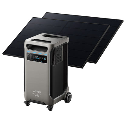 Anker SOLIX F3800 PLUS 6,000W 3.84kWh Portable Power Station + 410W Rigid Solar Panels