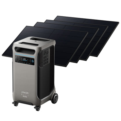 Anker SOLIX F3800 PLUS 6,000W 3.84kWh Portable Power Station + 410W Rigid Solar Panels