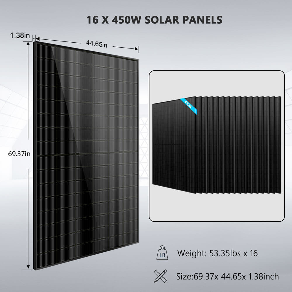 Sungold Power 12kW Off-Grid Solar Kit 48V 120/240V | 20.48kWh CoreX 5 Pro Lithium Battery | 16 x 450W Bifacial Solar Panels | FR-12K20CP