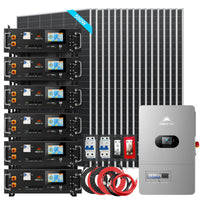 Sungold Power 12kW Off-Grid Solar Kit 48V 120/240V | 30.72kWh CoreX 5 Pro Lithium Battery | 16 x 590W Bifacial Solar Panels | FR-12K30CP