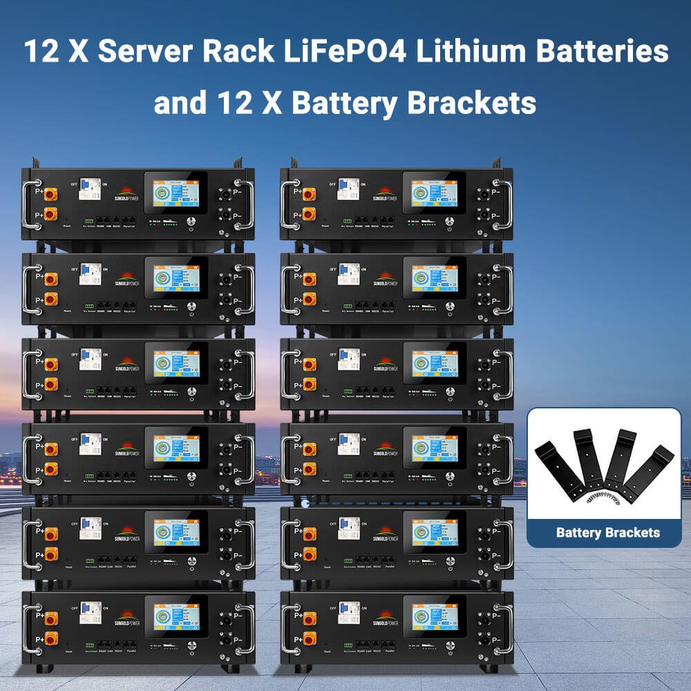Sungold Power 24kW Off-Grid Solar Kit 48V 120/240V | 61.44kWh CoreX 5 Pro Lithium Battery | 31 x 590W Bifacial Solar Panels | FR-24K60CP