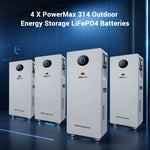 Sungold Power 24kW Off-Grid Solar Kit 48V 120/240V | 61.44kWh CoreX 5 Pro Lithium Battery | 31 x 590W Bifacial Solar Panels | FR-24K60CP