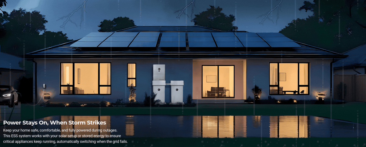 EG4 WallMount 48V 16kWh Indoor Battery ESS | 314Ah | EG4 FlexBOSS21 Hybrid Inverter | Grid-Tied System