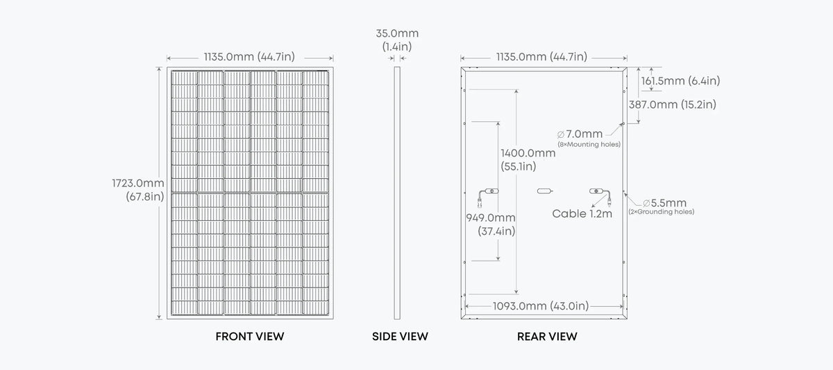 2 x Anker SOLIX 440W Rigid Solar Panel Set