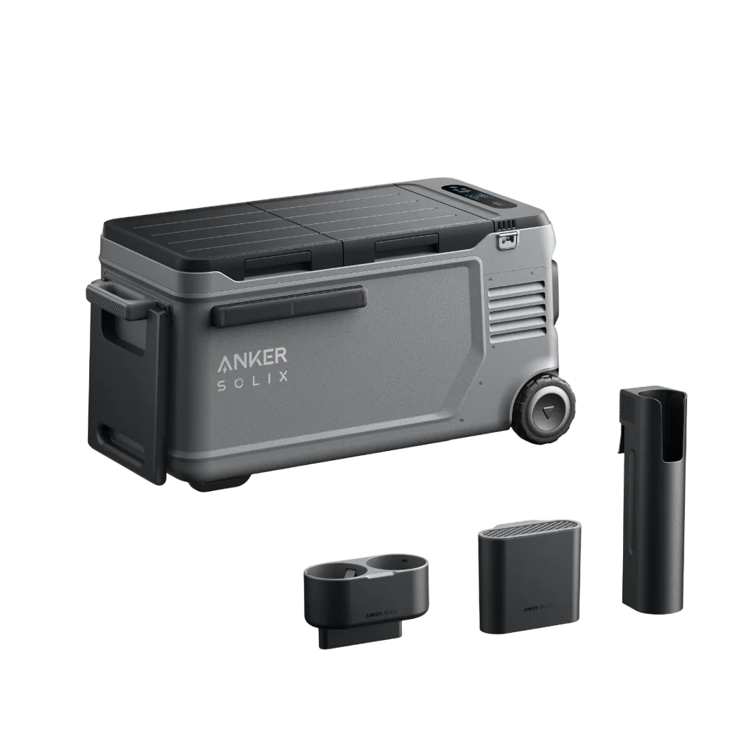 Anker SOLIX EverFrost 2 58L Dual-Zone Electric Cooler + Road Trip Kit
