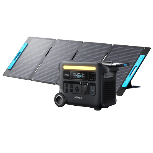 Anker SOLIX F2600 Portable Solar Generator | 2560Wh Battery Storage | 2400W Power Output | 200W Solar Panel