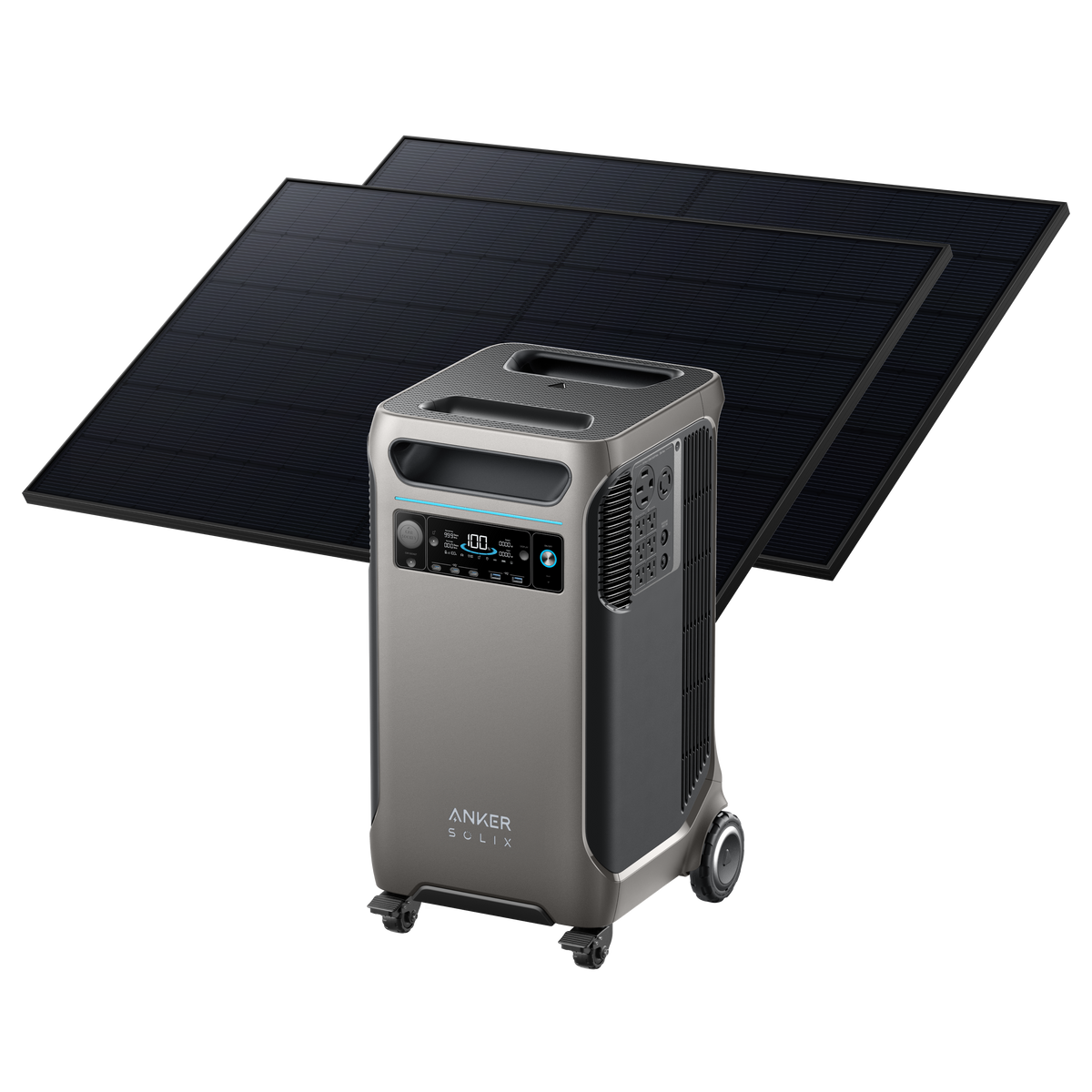 Anker SOLIX F3800 Solar Generator + 2× 440W Rigid Solar Panels (1 Set)