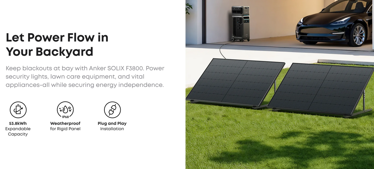 2 x Anker SOLIX 440W Rigid Solar Panel Set