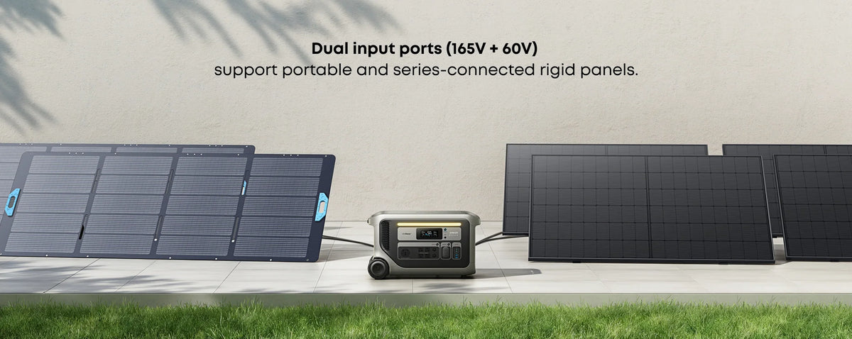 Anker SOLIX F3000 3,600W Portable Power Station with 6,144Wh Extra Battery+ 400W Portable Solar Panel