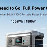 Anker SOLIX C1000X Portable Power Station | 1,800W Power Output | 1,056Wh Battery Capacity