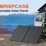 RICH SOLAR MEGA 200 Watt 12V Briefcase Portable Solar Charging Kit With Microinverter