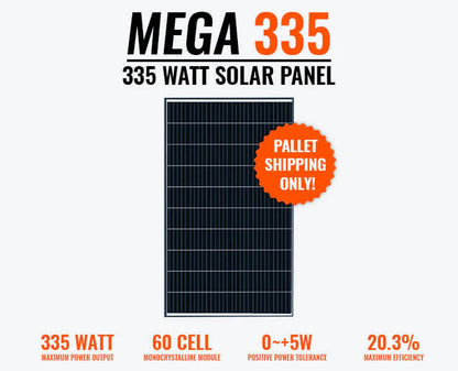 RICH SOLAR MEGA 335 Watt Monocrystalline Solar Panels | PALLETS ONLY