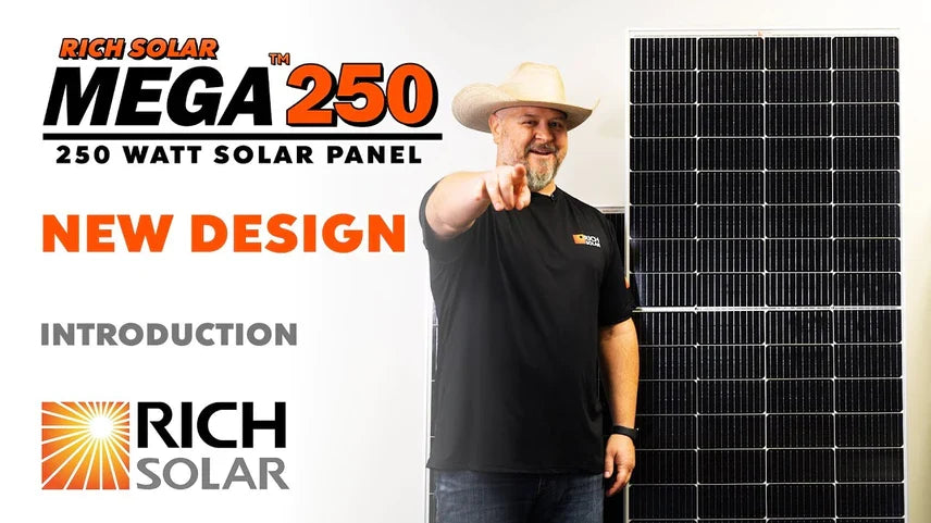 RICH SOLAR MEGA 250W 12V Monocrystalline Solar Panel