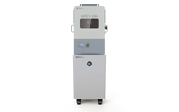 A white, rectangular industrial machine from BigBattery, labeled APEX-10K, featuring a digital display and control panel and mounted on four wheels, is set against a plain white background—perfect for highlighting in a modern CSS product card with IBM Plex Sans. The clean lines of the APEX-10K reflect the sophisticated design language found in products such as Nexus 10k.