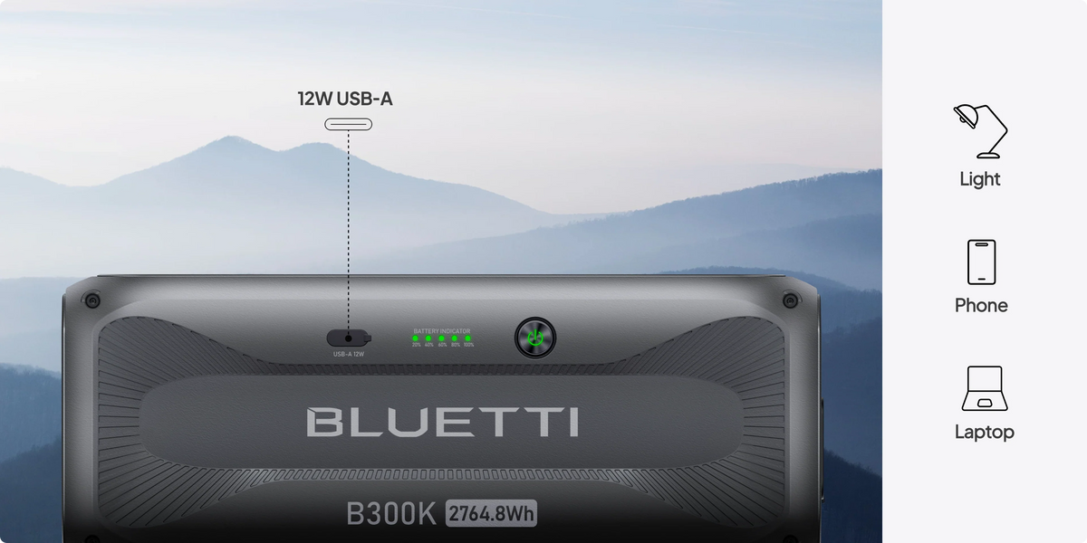 Bluetti B300K 2,764.8Wh 48V Portable Expansion Battery