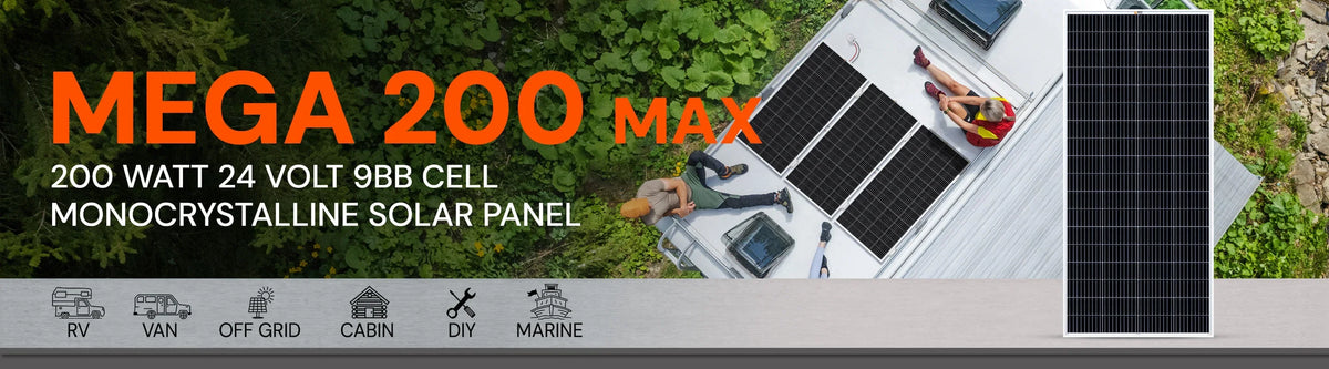 RICH SOLAR MEGA 200W 24V Monocrystalline Solar Panel