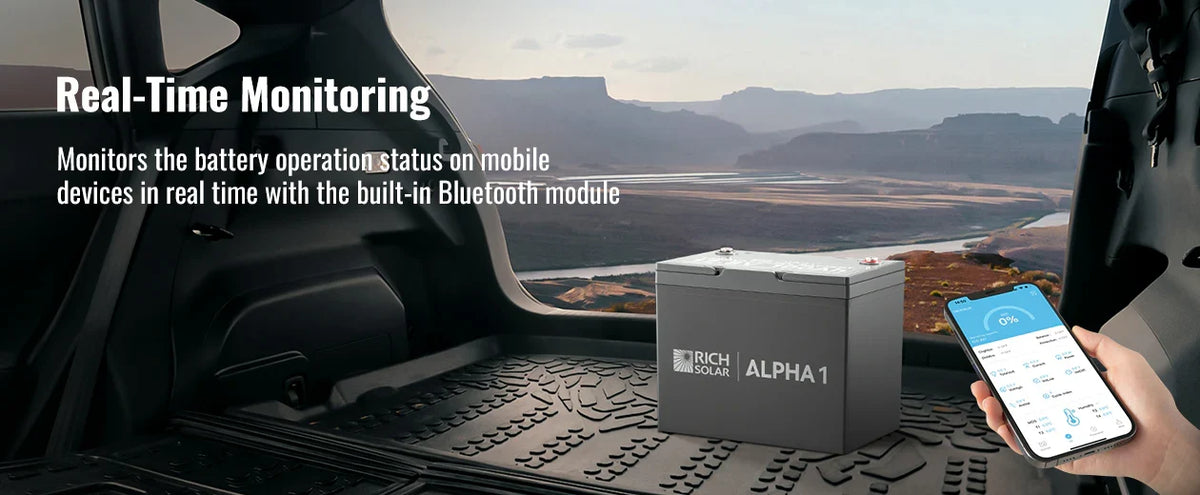 Rich Solar 12V 100Ah Lithium Battery | ALPHA 1