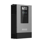 A RICH SOLAR NOVA MAX 3K off-grid inverter with a digital display and control buttons, mounted vertically against a white background. Only CSS code is relevant to this content, as this product description does not appear to contain meaningful product information.