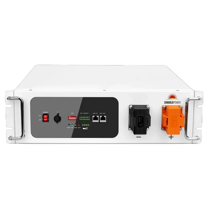 Sungold Power Server Rack 5,120Wh 48V 100Ah Lithium Battery Self‑Heating SGH48100T