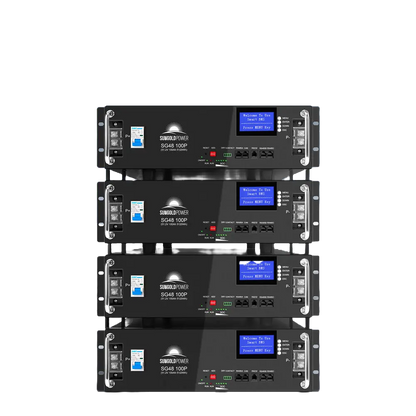 4 X SUNGOLD POWER 5,120WH 48V 100AH Server Rack LIFEPO4 Lithium Battery SG48100P
