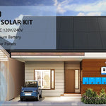 Sungold Power Off‑Grid Solar Kit 10,000W 48VDC 120VAC/240V 20.48 kWh Powerwall Lithium Battery 12×415W Solar Panels SGM‑10M2T