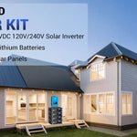 Sungold Power Off-Grid 8000W Solar Kit 48VDC 120V/240V Solar Inverter 12 x 415W Solar Panels 4 x 5.12kWh Lithium Battery SGM‑8K20