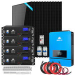 Sungold Power SGM-8K20 8000W off-grid solar kit with twelve 415W panels and four 5.12kWh lithium batteries