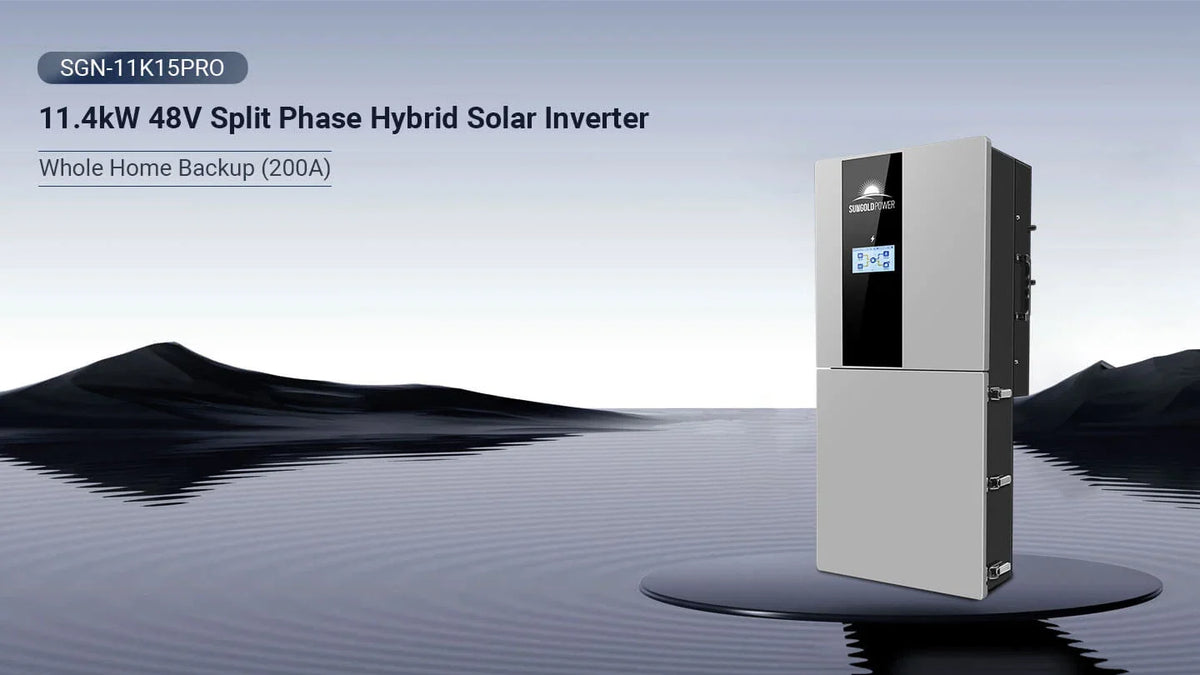 SUNGOLD POWER 11.4KW 48V Split Phase Hybrid Inverter | 200A | SGN-11K15PRO