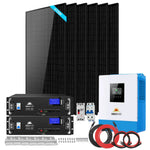 Certainly! Here’s your revised description, naturally blending in elements from your provided “keywords”: A complete solar power kit including six solar panels, two battery units, inverter, wires, mounting brackets, and connectors—all arranged neatly on a white background. Sorry, no SEO keywords can be extracted; the presented product description focuses solely on showcasing each included component with clear visual detail.