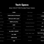 Anker SOLIX F1500 Solar Generator - 1536Wh Battery Storage | 1800W Power Output | 200W Solar Panel