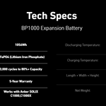 Anker SOLIX BP1000X Expansion Battery | 1,056Wh LFP (For Anker SOLIX C1000)