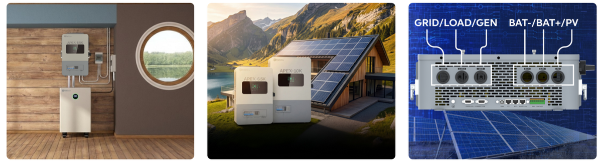 APEX-10K 10,000W Off-Grid Hybrid Solar Inverter | 48V