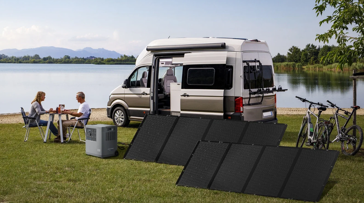 Mango Power E 3,000W 3.5kWh 120V Portable Power Station + 2 x 200W Solar Panels Package