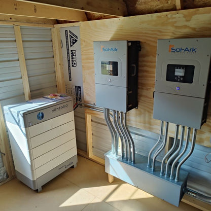 HomeGrid 5 Stack'd Series 48V 24kWh LFP Battery Bank