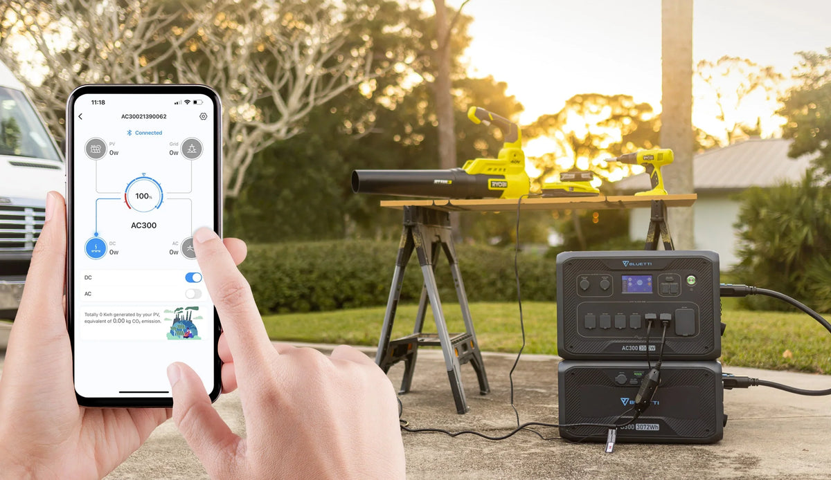BLUETTI AC300 + B300 3,000W Output Portable Power Station | Home Battery Backup