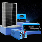 Sungold Power 4,000W Off‑Grid Solar Kit 12VDC 120V/240V LiFePO₄ Battery 1,200W Solar Backup SGK‑PR4S